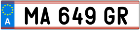 Trailer License Plate